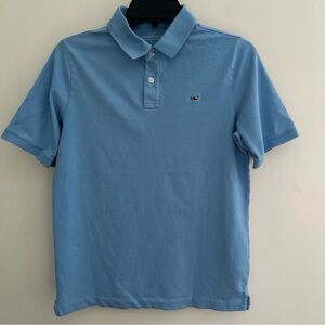 boys polo Shirt Size L (16) Blue - Navy Embroidered Logo
